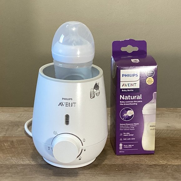 Philips Avent Baby Bottle Warmer & Bottle - Picture 1 of 3